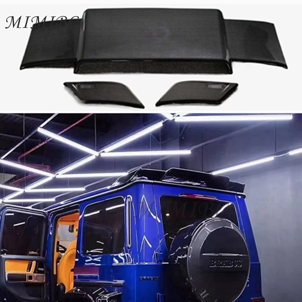 

Real Carbon Fiber Spoiler For Mercedes Benz G Class W463 W464 G350 G500 G550 G53 G63 Rear Roof Top Lip Tail Wing Refits Spilers