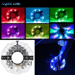 Bicycle Spoke Light Bike Wheel Lights LED Rechargeable Bike Scooter Warning Lamp RGB Colorful Night Cycling Signal Lamp