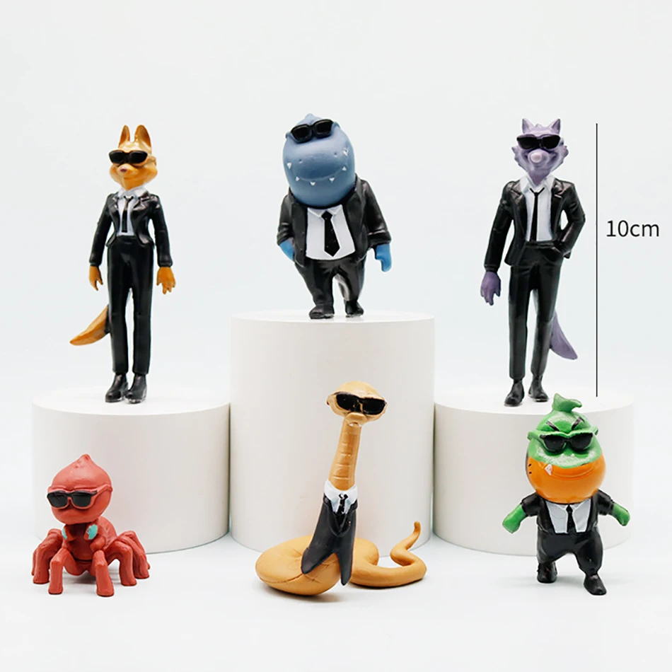 The Bad Guys Anime Movie Figure Cartoon Gaming Peripherals Desk Decoration Collection Model Toy For Kid Gift Birthday Decoration