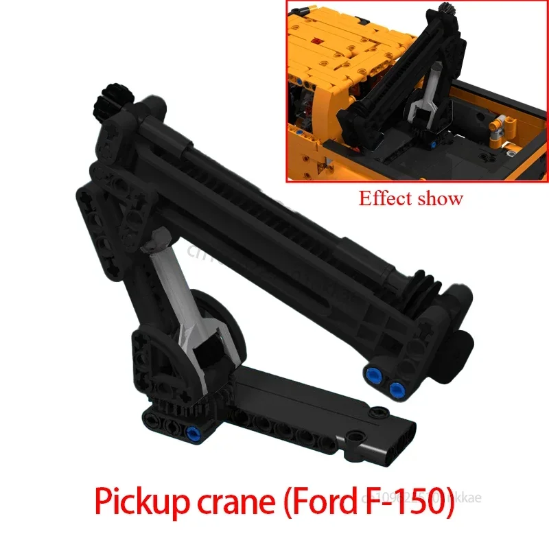 F-150 Raptor Auto Trailer Technische Trekhaak Kraan Platform Hardtop Bumper Imperiaal Bouwstenen 42126 MOD Bricks Montageset