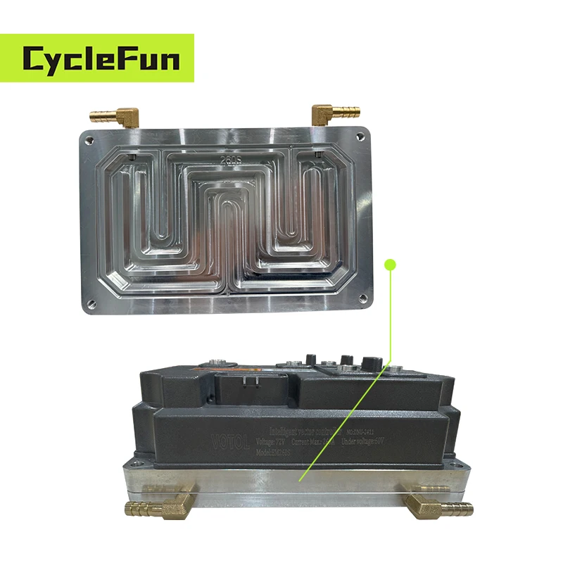 

CNC Liquid Cooling System Upgrade Bottom Plate Water Cooled Customized For VOTOL EM260S Controller