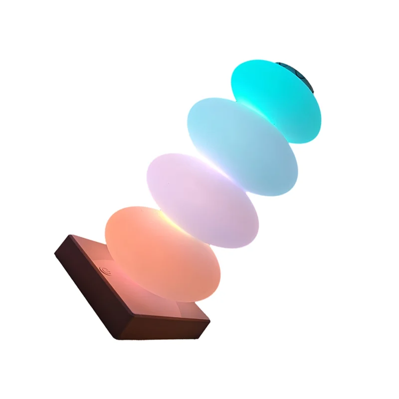 ABBO-DIY RGB LED Light Touch Switch Bedroom Bedside Table Decorative Lamp 16 Color Multi Step Lighting Steplight