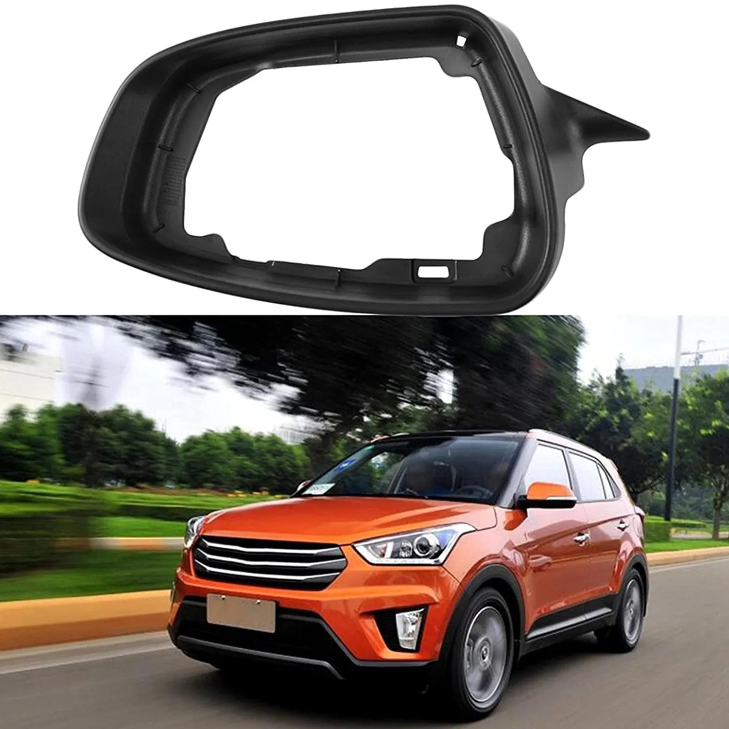 Car Rear View Mirror Cover Frame Mirror Shell Base Side Mirror Frame for Kia K3 2013-2017