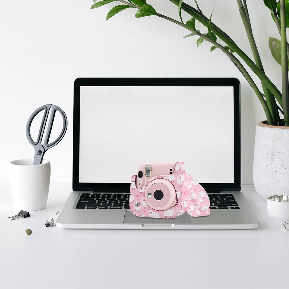 

Pu Camera Protection Case Bag Compatible With Mini 11 9 8 Adjustable Strap Detachable Buckle Dustproof Scratchproof Gift