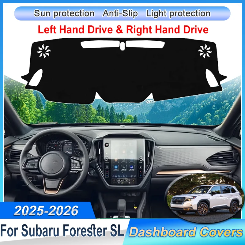 

Car Dashboard Cover Rug For Subaru Forester SL Accessories 2025 2026 Instrument Panel Mat Anti UV Sunshade Carpet Protective Pad