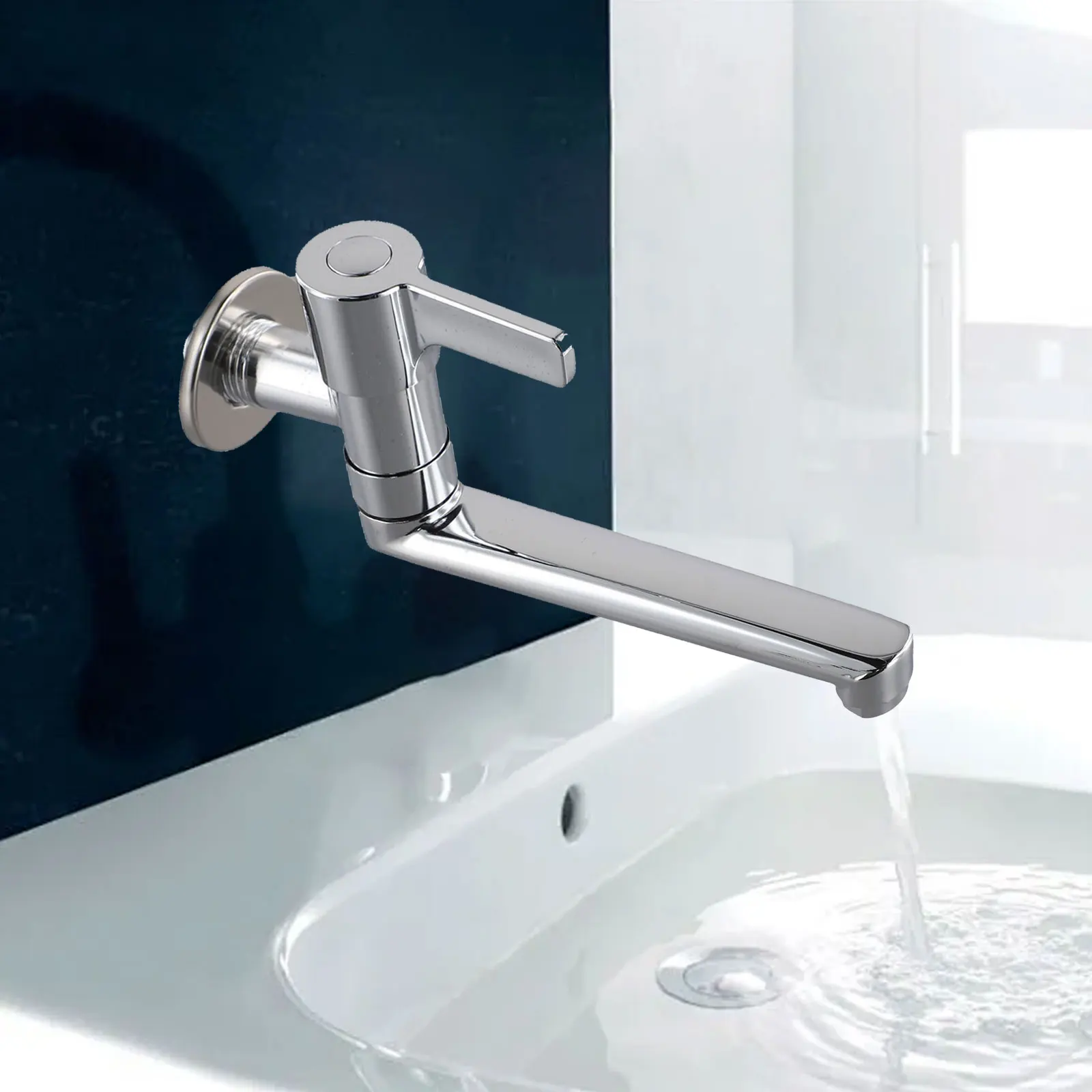 304 Stainless Steel Faucet Rotatable Kitchen Faucet Easy Access For Cleaning Long-lasting Performance Outdoor Activities