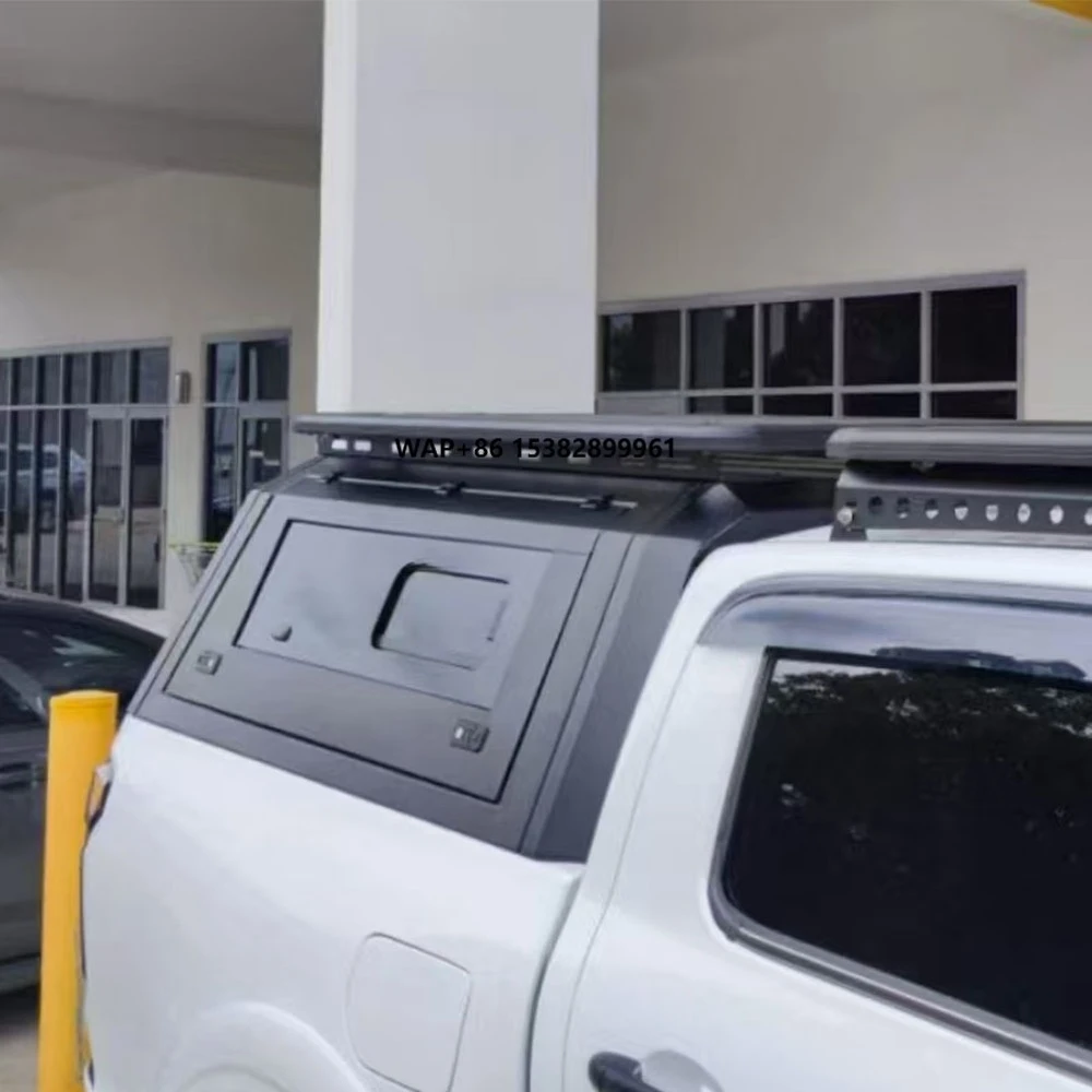 

HFTM 4x4 Off-road Heavy Duty Aluminum Alloy Roof Rack for Pickup Truck Maverick Tacoma Topper Canopy 100kg Capacity Anti-UV