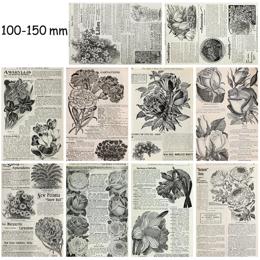 10 шт. ретро английские цветы наклейка плакат ностальгия стены кофе ноутбук подарок комната чемодан скейтборд для наклейки на стену