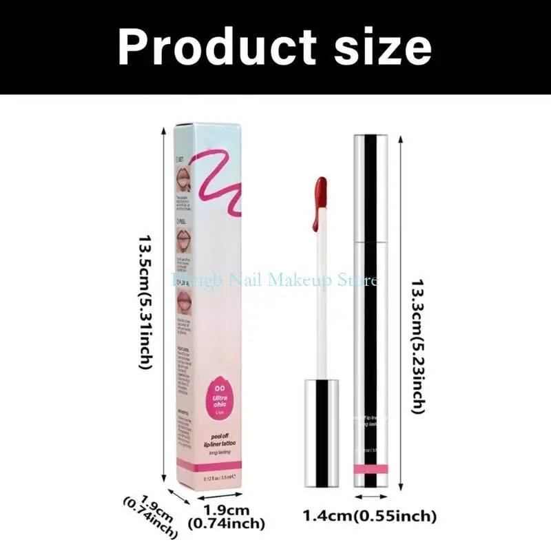 28ta natuurlijke afwerking lip voering potlood vlekbestendig waterbestendige lip -definieer