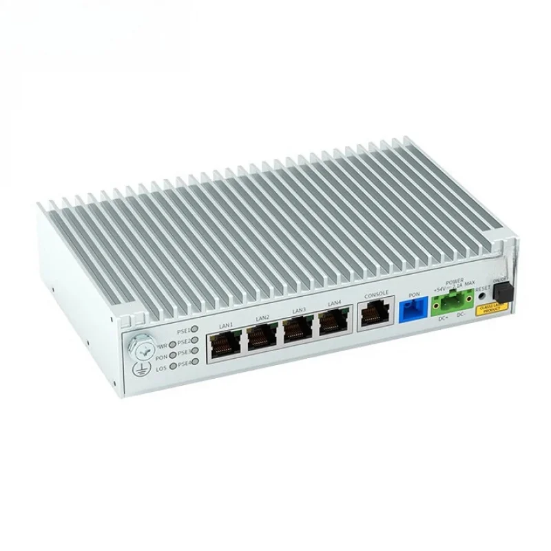 

4-Port gigit remote hine ONU optical fiber equipment PoE power supply