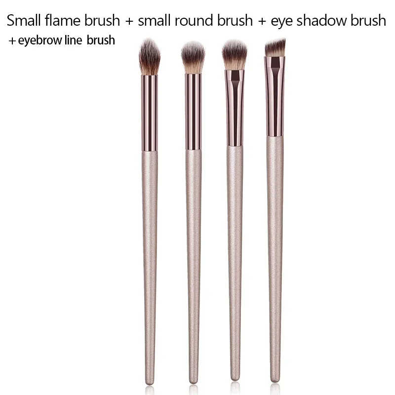 Eye Makeup Brush Set, sombra, delineador, sombra, mancha, 4pcs