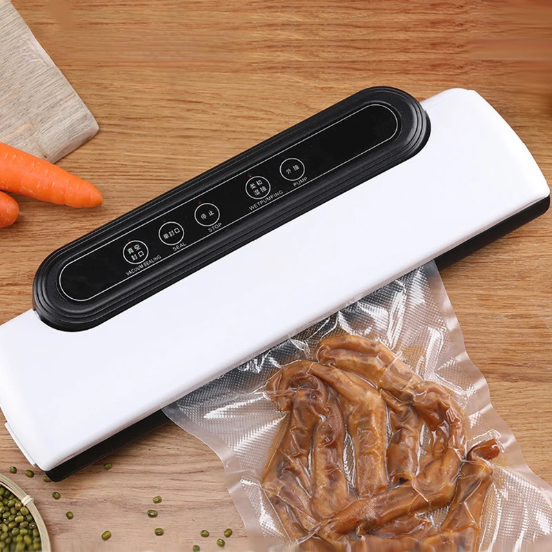 Mesin Pengemas Vakum Otomatis Dapur Prosesor Makanan Rumah Tangga Komersial Listrik Mesin Pengawetan Vakum Penyimpanan Makanan