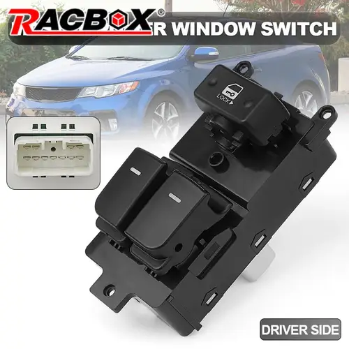 Interruptor principal de ventanilla eléctrica, elevador de vidrio, lado del conductor para Kia Cerato Forte Cerato Koup Shuma Koup 2010 2011 2012 2013 93570-1X000