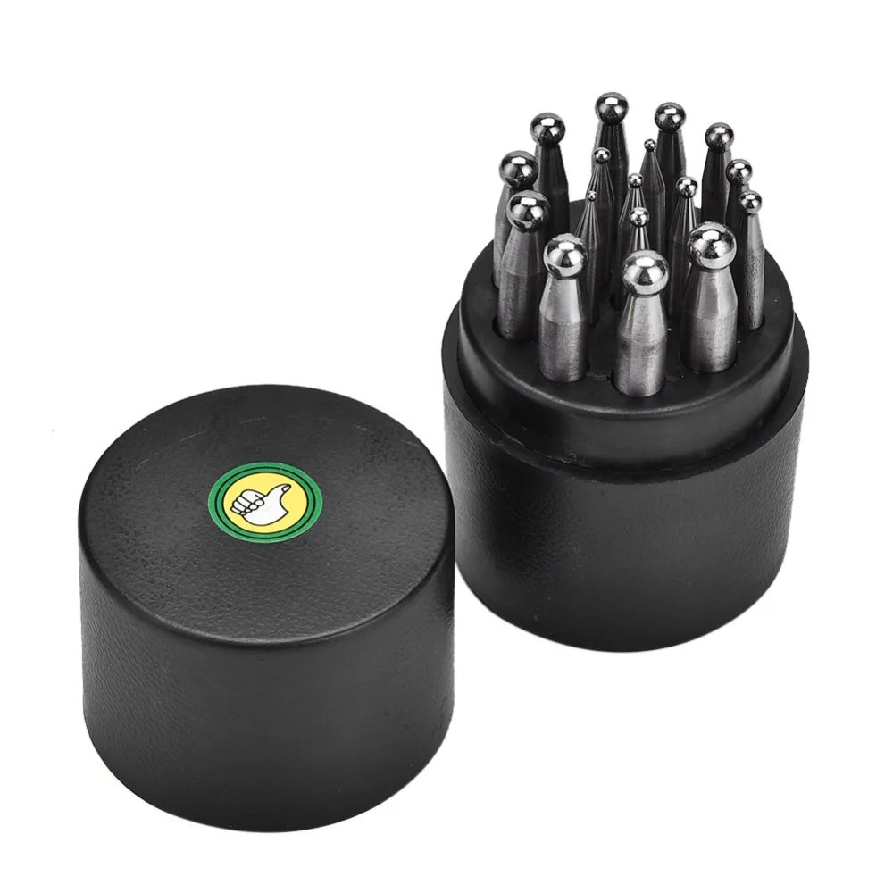 

17Pcs Semicircular Doming Punch Premium Quality Hammer textured Doming Anvil Concave Structure Jewelry Craft Supplies