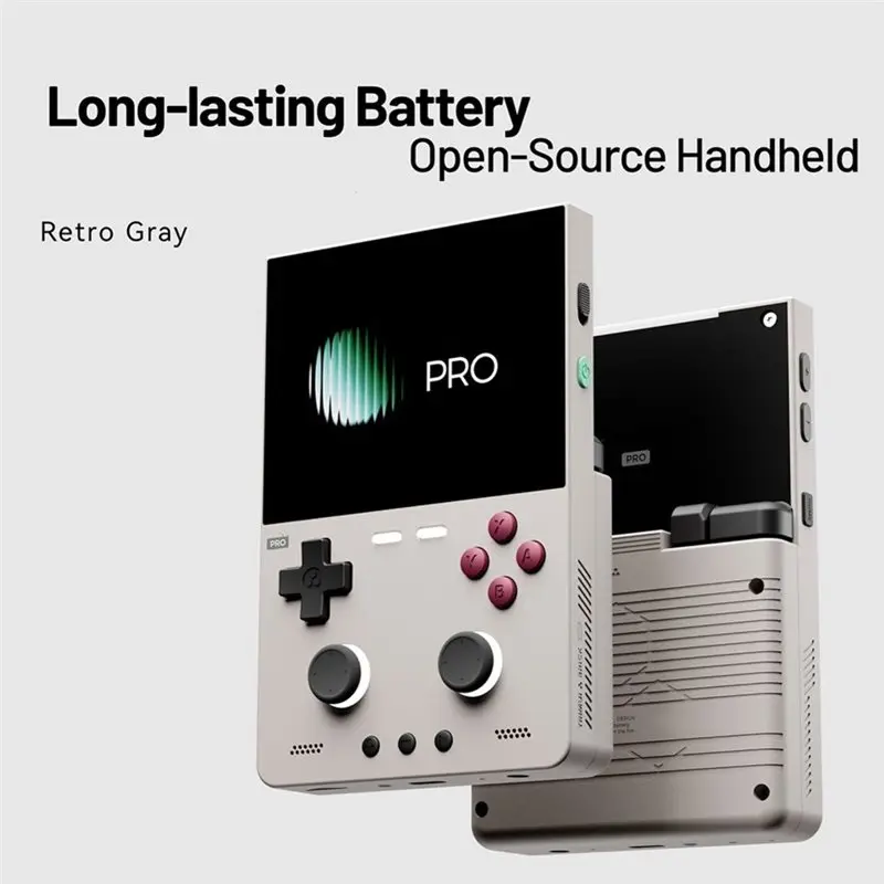 2026 New For TRIMUI BRICK PRO Retro Handheld Game Console Linux System Open Source 3.95 Inch Portable Video Player Black