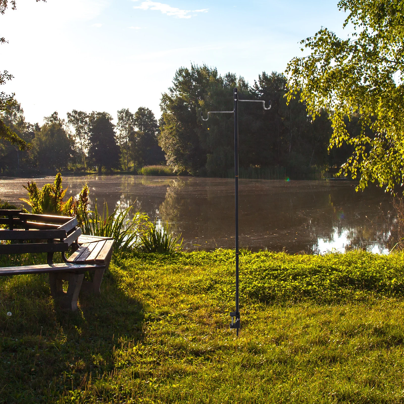 

1Set Camping Lantern Holder Foldable Lightweight Aluminum Alloy Pole Tent Lamp Stand Outdoor Portable Light Pole for Camping