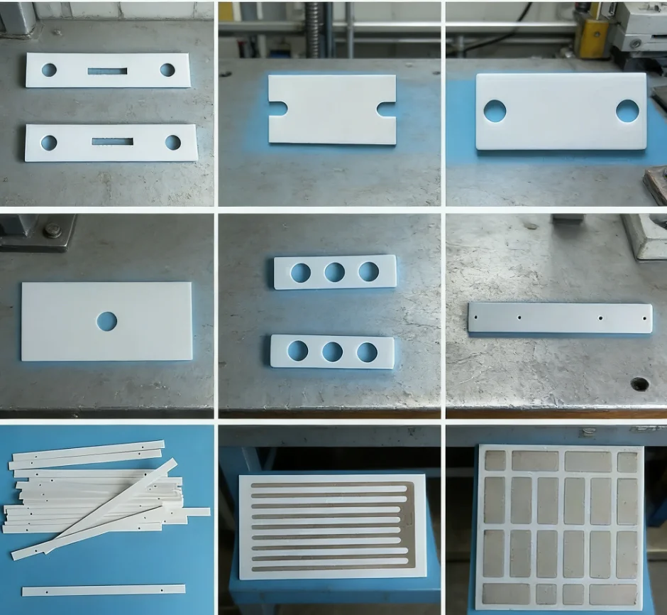 Durable Alumina Ceramic Sheet Set 10x145/150/280/40x70/32x100/50x130mm, Tool Parts for Enhanced Performance and Longevity