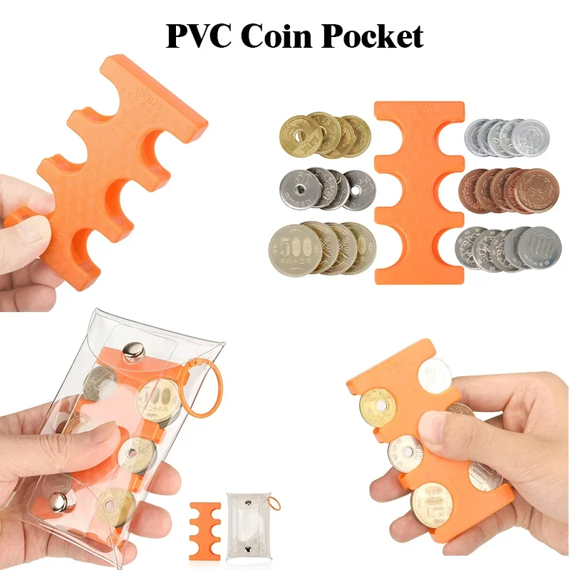 

Korean Japan Plastic Purse Wallets Portable Multi-position Coin Purse Clip Money Bag Japanese Style Portable Coin Pocket Gifts