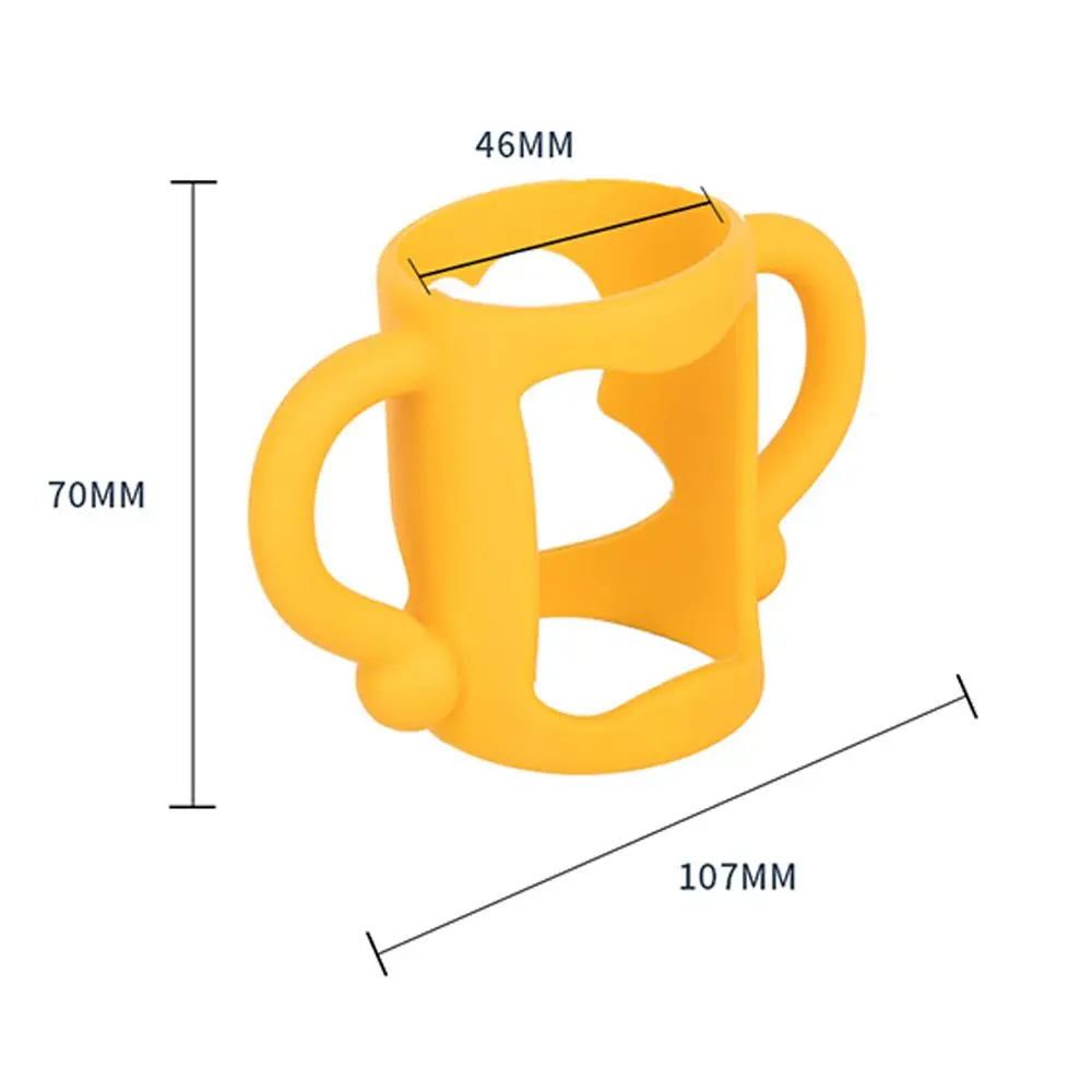 

Multicolor Heat Resistant Silicone Feeding Bottles Accessories Wide Mouth Grip Universal Handle Baby Bottle Handles