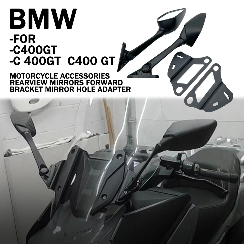 

For BMW C400GT C 400GT C400 GT Motorcycle Accessories Rearview Mirrors Forward Bracket Mirror Hole Adapter Rearview Mirror