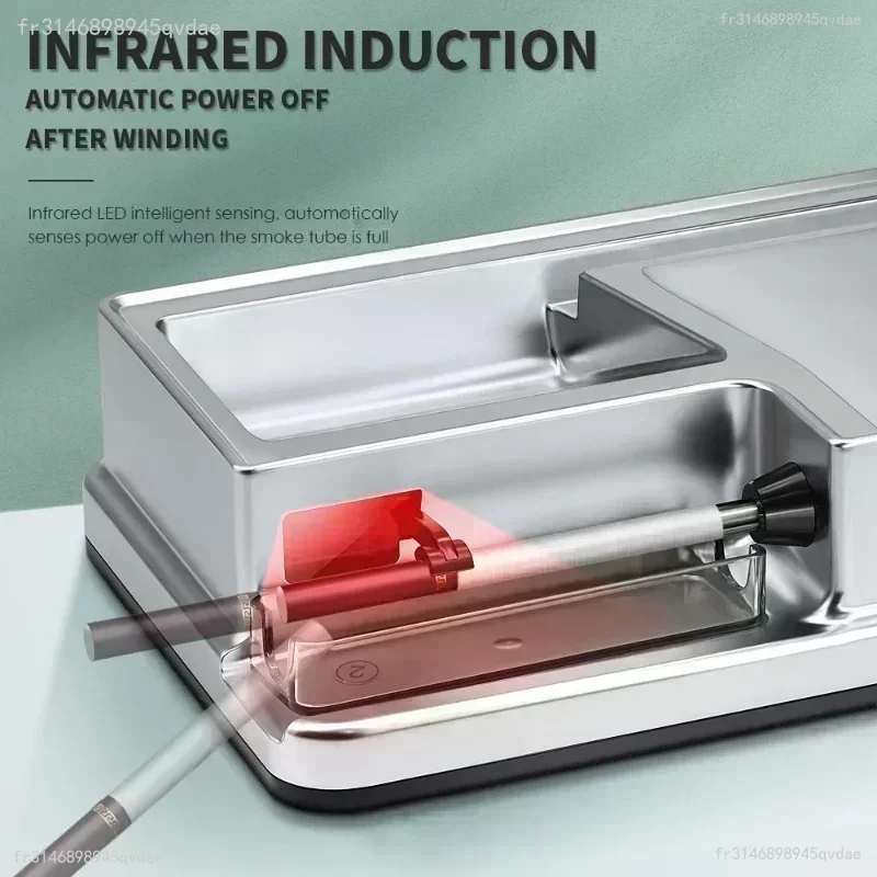 6.5/8 مللي متر أنبوب آلة لف السجائر الكهربائية الأشعة تحت الحمراء الاستشعار حاقن التبغ ملء السيارات صانع السجائر ملحقات التدخين #1