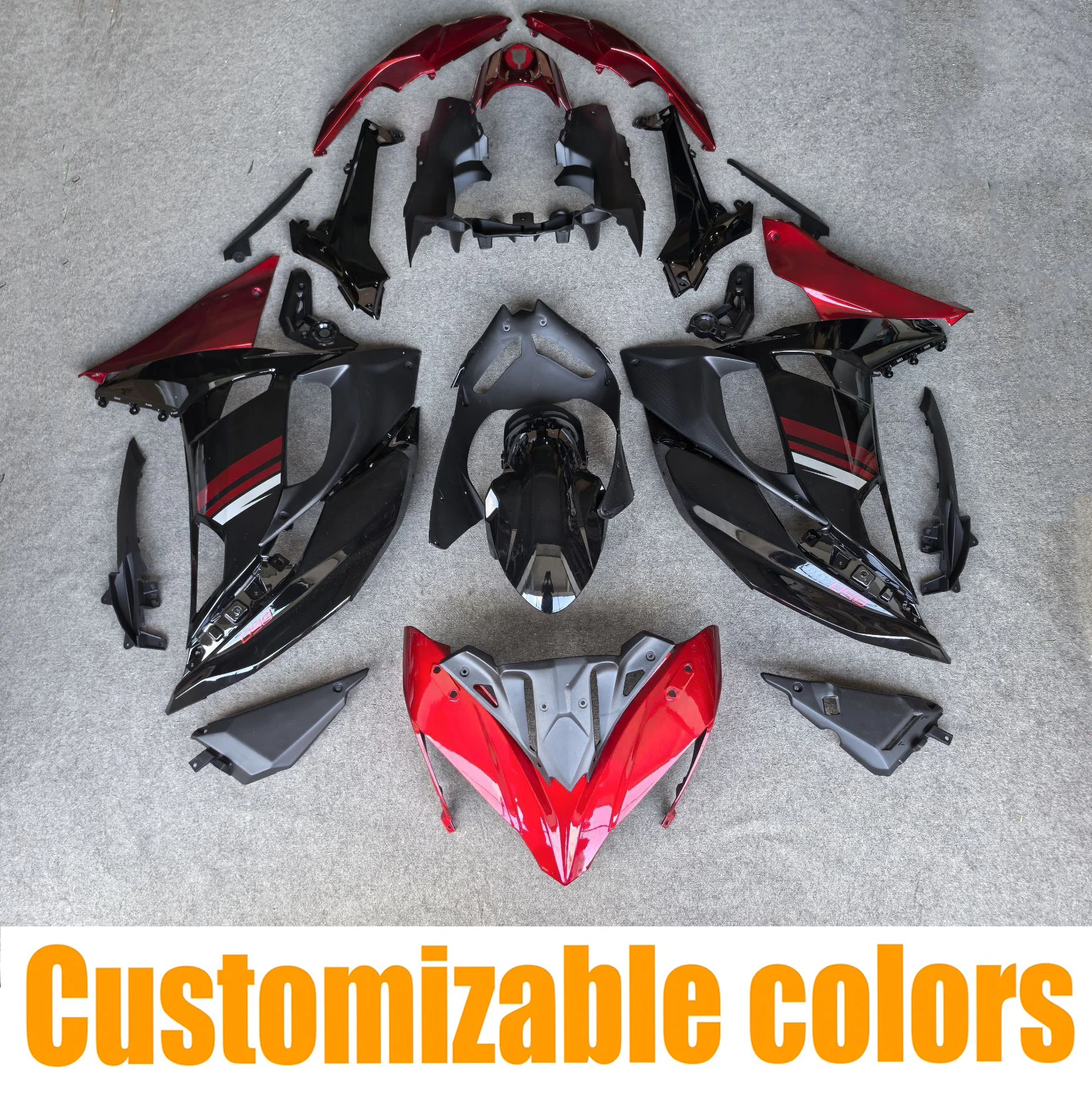 

ABS Plastic Fit For Kawasaki Ninja 650 2017 - 2019 EX650 ER-6F Motorcycle Accessories Fairing Set Kit 2018 Ninja 650R Bodywork