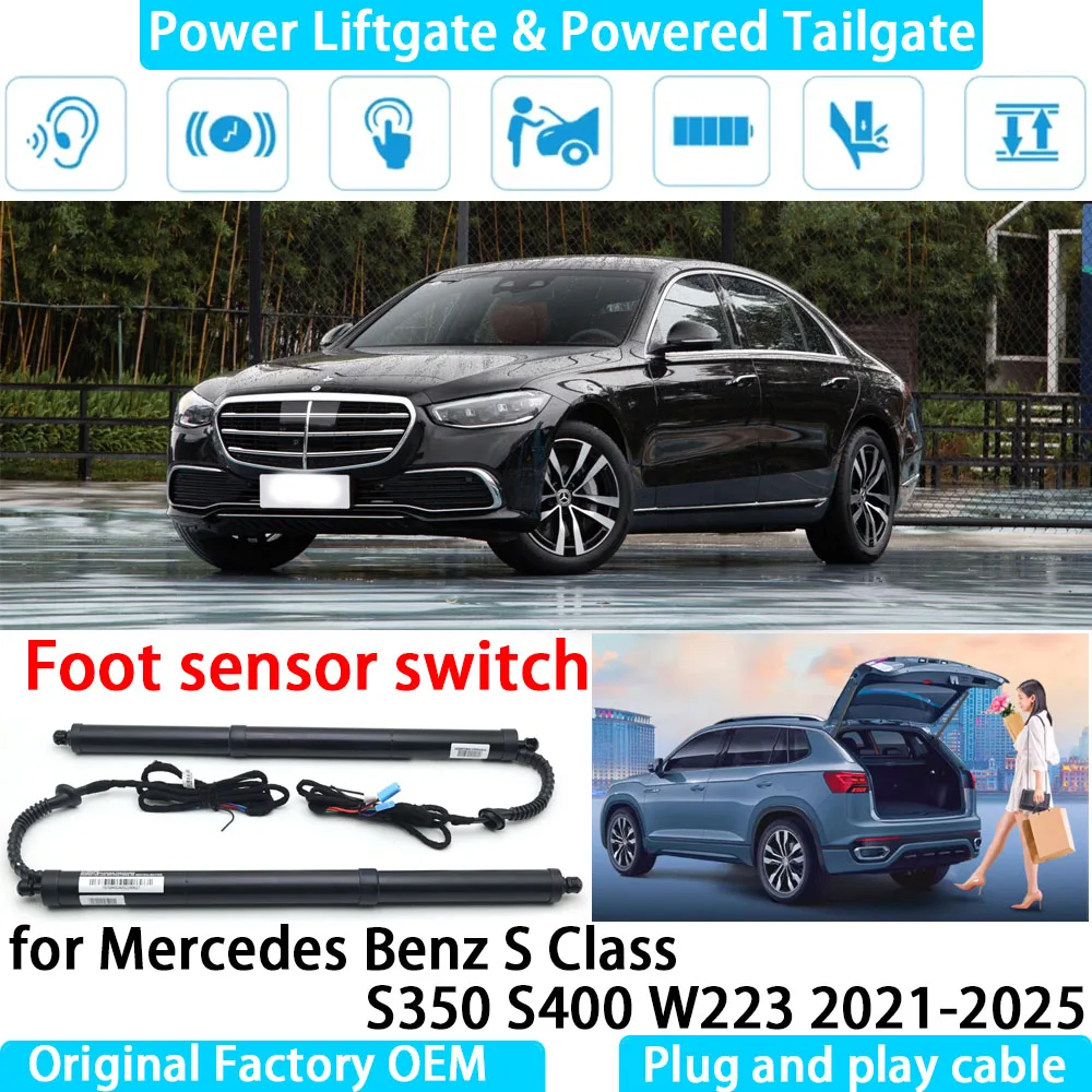 

for Mercedes Benz S Class S350 S400 W223 Automatic Electric Power Liftgate Powered Tailgate Strut Tail Gate Lift System