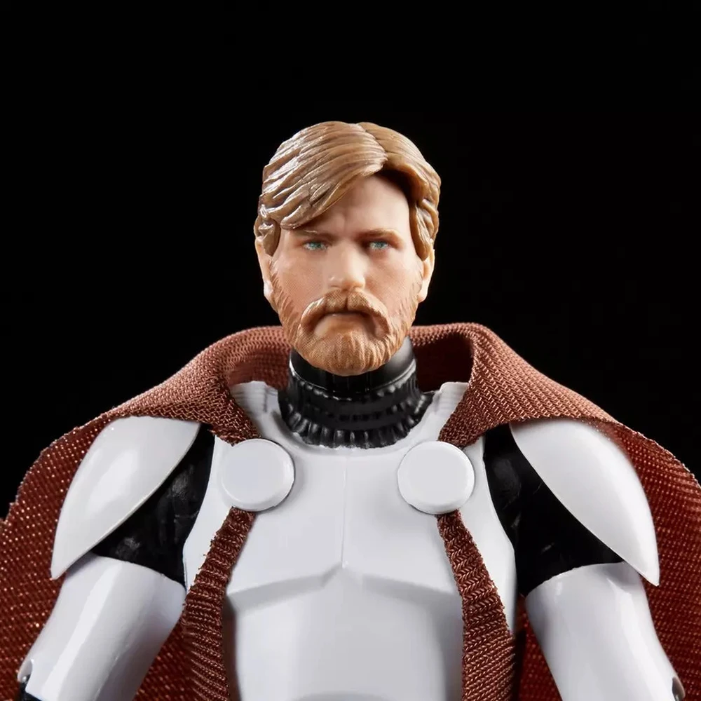 [W magazynie] Oryginalna Hasbro Star Wars Czarna seria Clone Commander Obi-Wan Kenobi Ekskluzywna figurka 6-calowa E5157