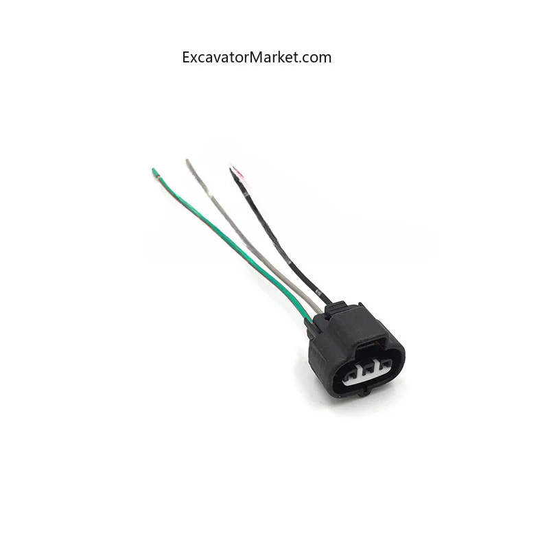 Excavator Spare Excavator Hitachi For Kobelco SK SK200/260/350-8 common rail pressure sensor plug harness mating parts