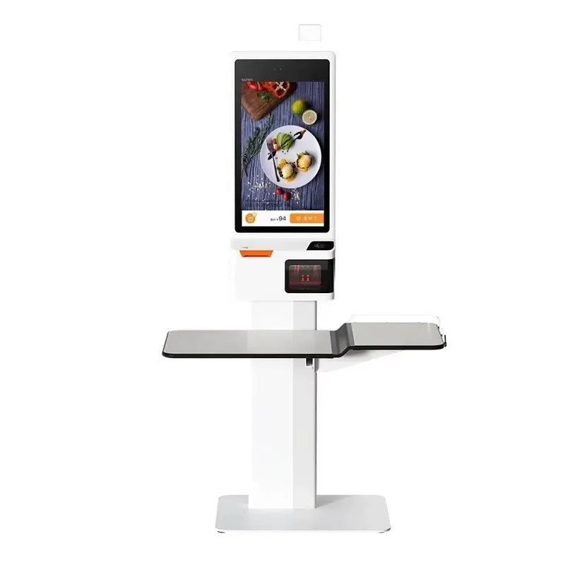 

21.5 Inch Floor Standing Ordering Machine Self-service Printing Checkout POS Cash Register Payment Kiosk For Supermarket