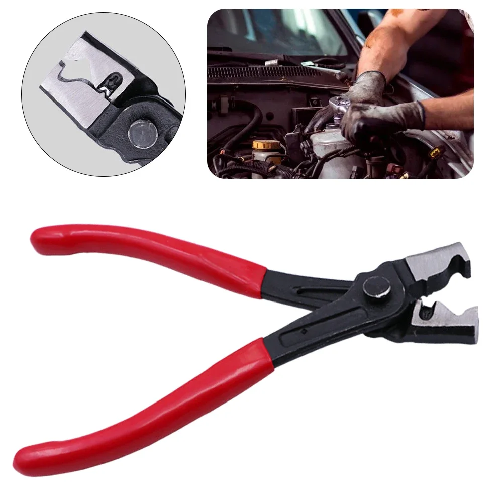 

Auto Water Oil Pipe Flat Band Ring Clamp Pliers Car Water Pipe Locking Pliers Flat Hose Clamp Plier Hose Removal Tool