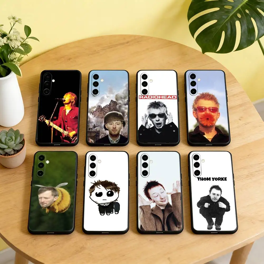 T-Thom Y-Yorke RADIOHEAD Phone Case For Samsung Galaxy A73,A72,A71,A70,A53,A52,A51,Soft Silicone Black Cover