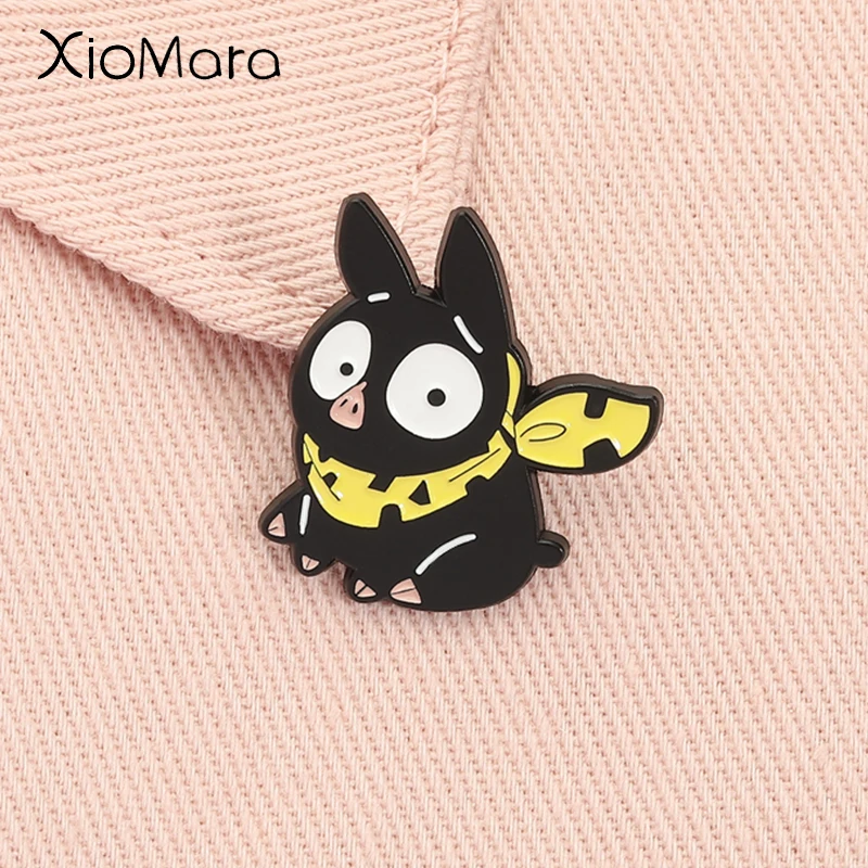 Pin esmaltado de Anime japonés personaje de dibujos animados Ranma 1/2 cerdo negro Manga broche solapa mochila insignia joyería regalo para niños amigos