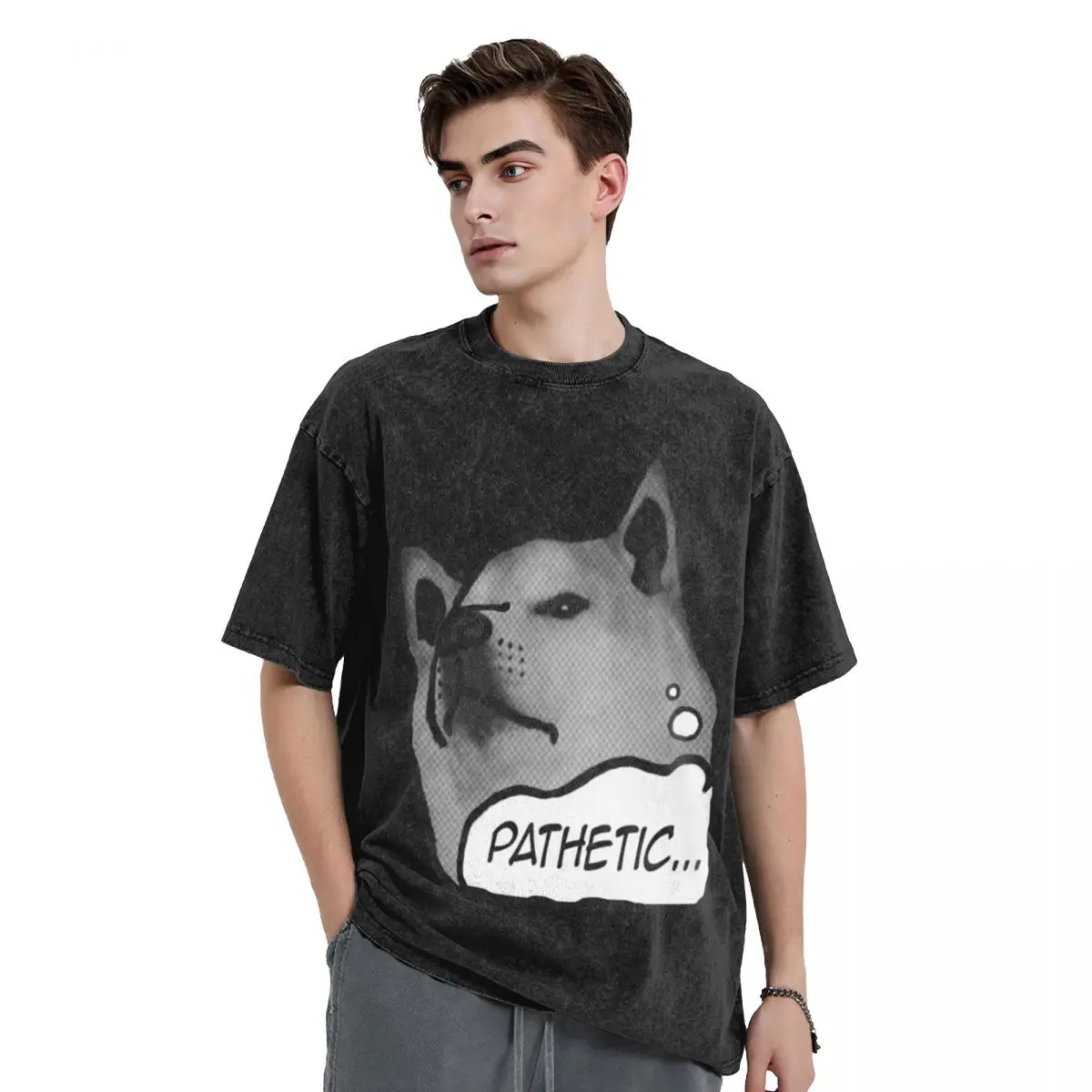 

Shiba Inu - Pathetic... T-Shirt animal prinfor boys quick-drying man t shirt plus size tops black t shirts for men