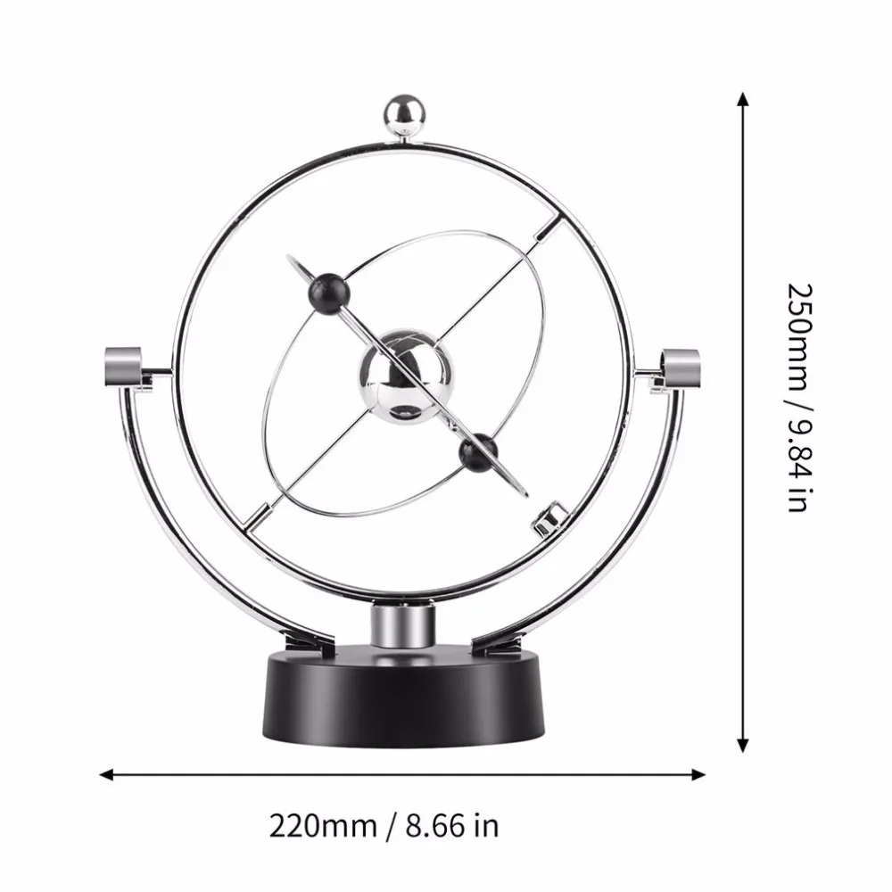 ABS Plating Swing Kinetic Orbital Desk Home Decor Perpetual Balance Celestial Globe Pendulum Office Ornaments Metal Figurine