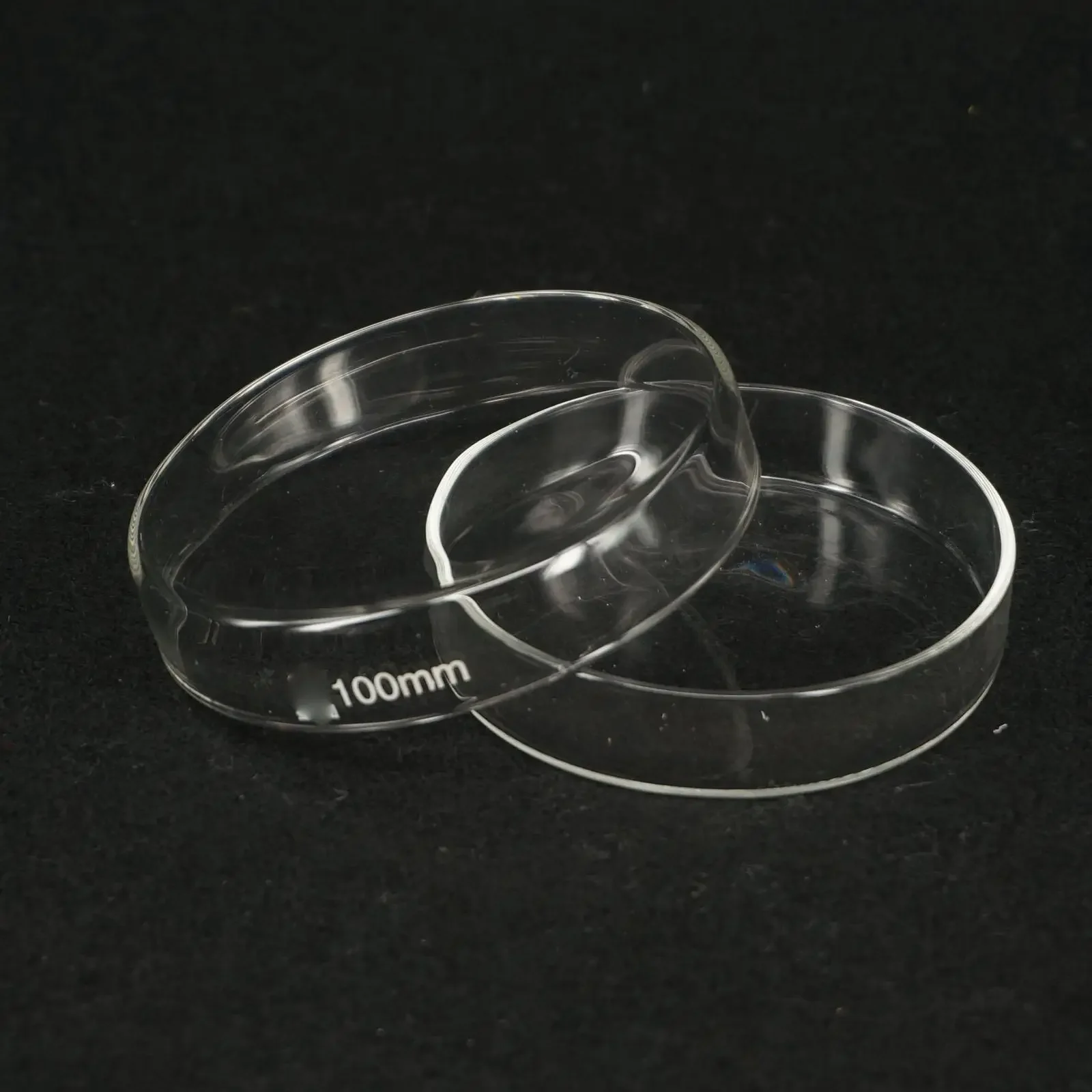 100mm Borosilicate Glass Reusable Tissue Petri Culture Dish Plate with Cover For Chemistry Laboratory