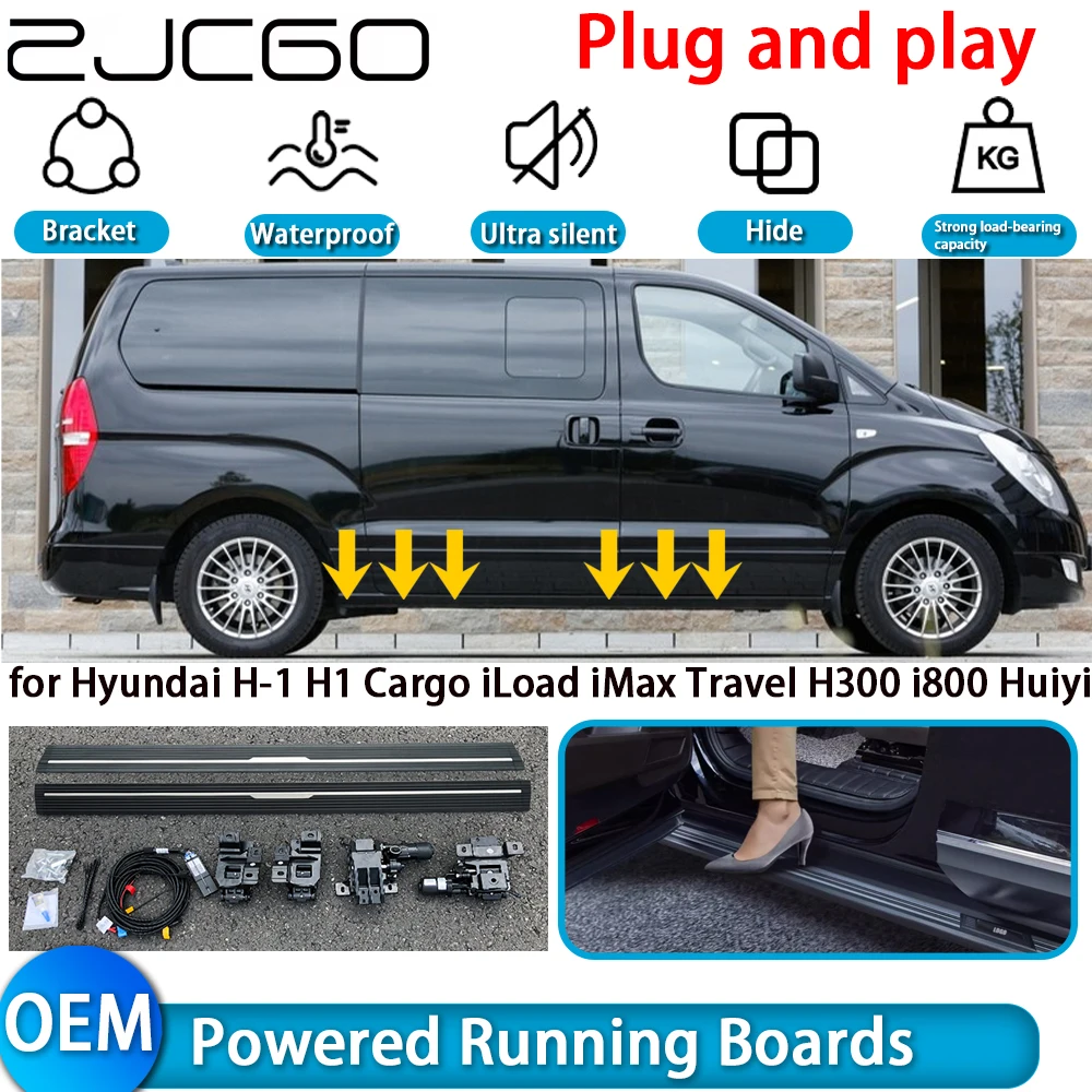 Для Hyundai H-1 H1 Cargo iLoad iMax Travel H300 i800 Huiyi OEM Power Running Boards Dual Motor Выдвижные электрические боковые ступеньки