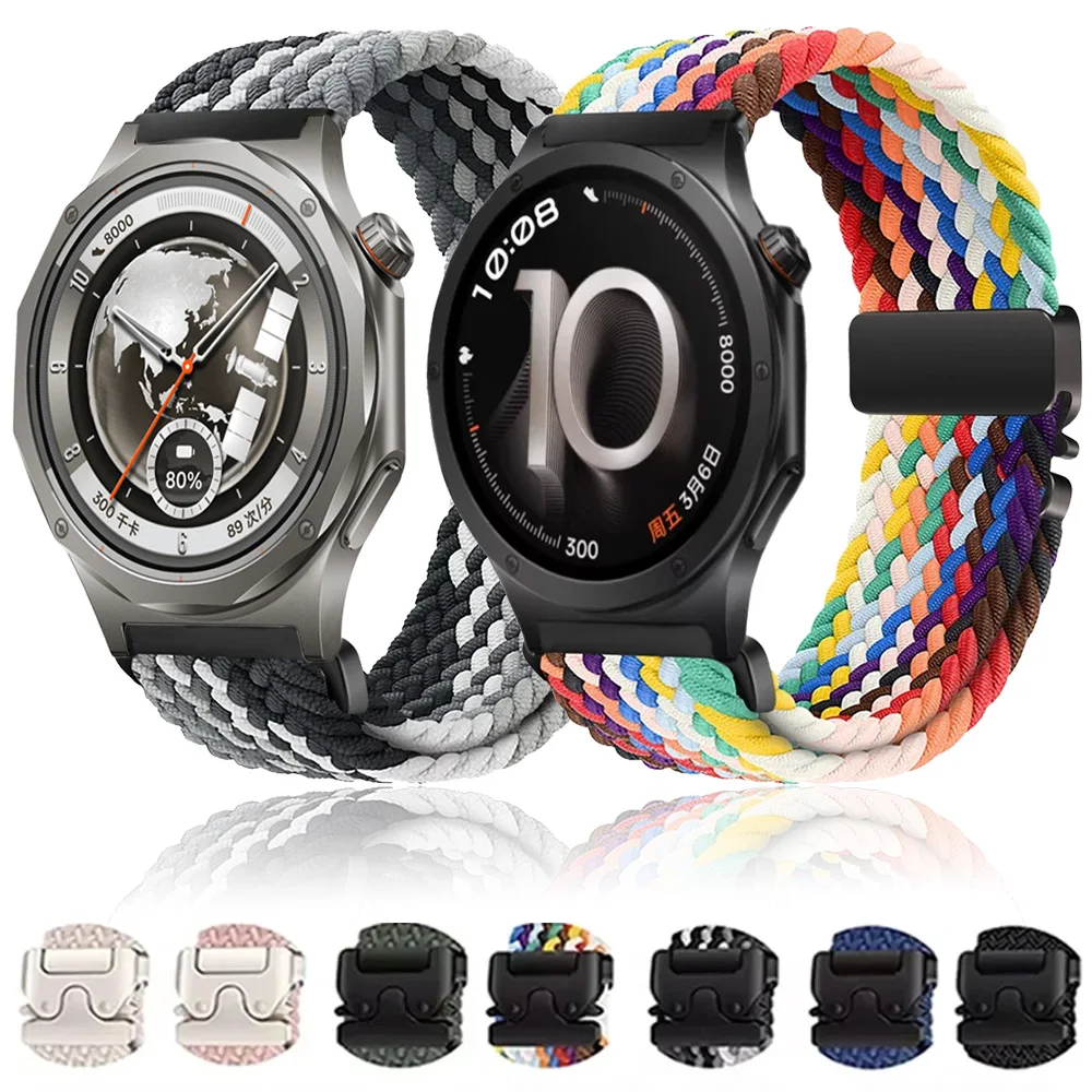 20mm 22mm Nylon Braided Strap For OPPO Watch S X3 X2 X Parachute Buckle Comfortable Wristband Oneplus Watch 4 3 2 Lite Accessory