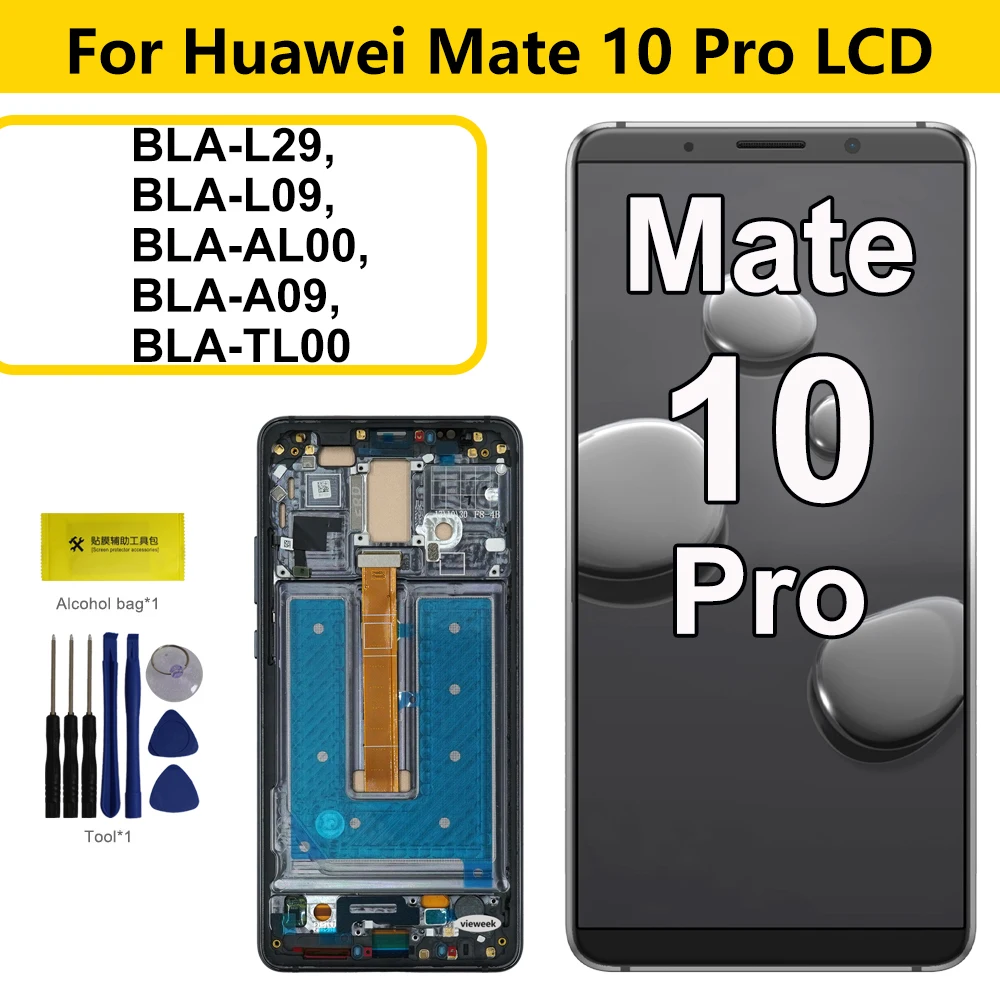 Protection écran Verre Trempé 3D Blanc Pour Huawei Mate 10 Pro - Dureté 9H, Anti-rayures, Neuf