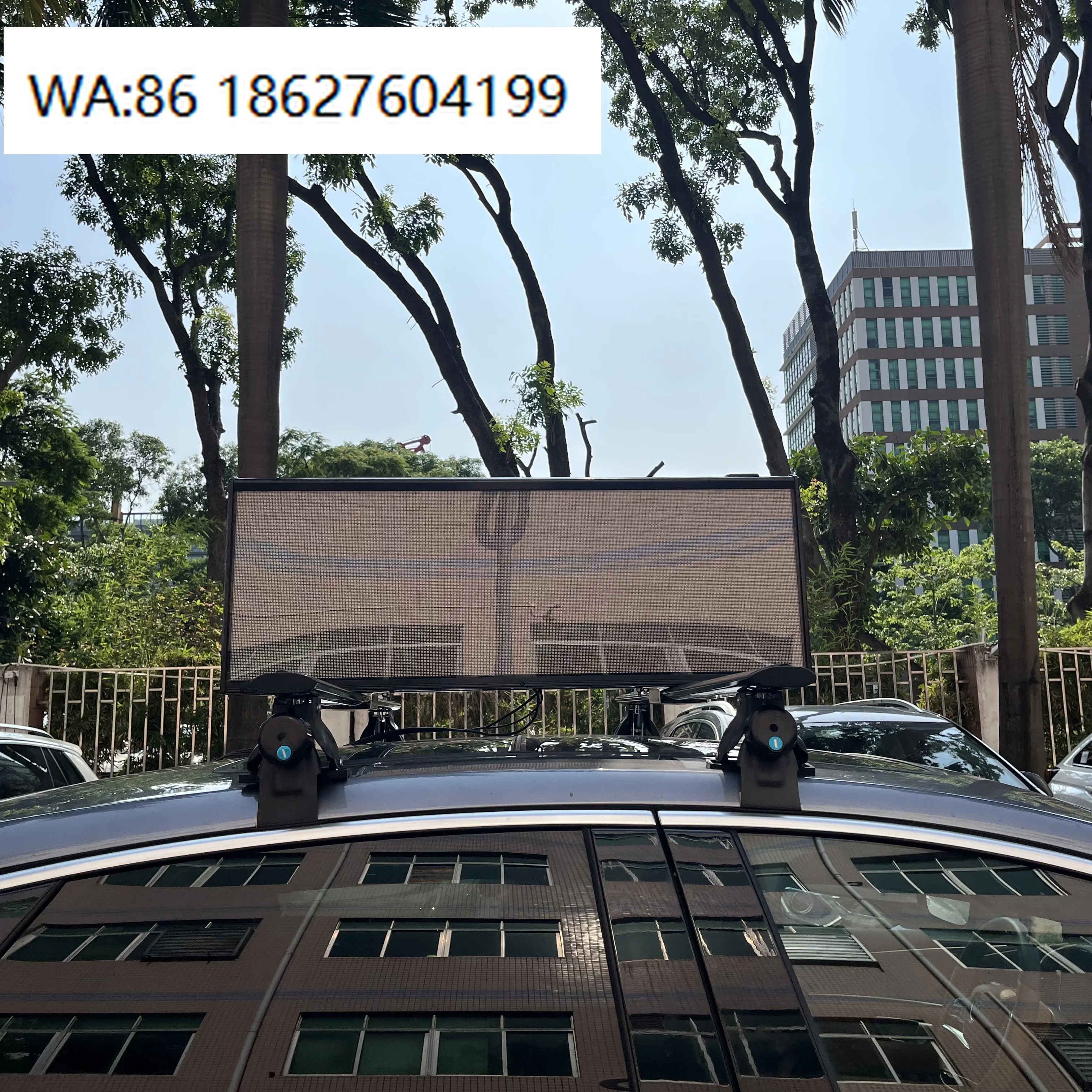 P1.6 Ultra HD Taxi Top LED Screen Double Sided Thin Roof Advertising Display Wifi GPS Control Car Billboard