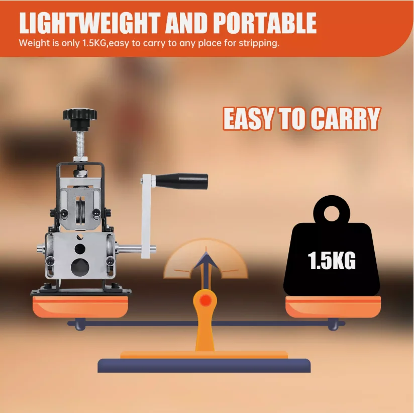 소형 전선 스트리퍼, 사용된 구리선 스트리핑을 위한 도구 수동 와이어 스트리핑 기계 드릴 구동 핸드 크랭크