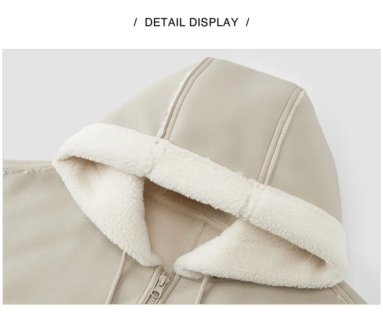 Semir Cotton Jacket Women Patchwork Loose Cotton Jacket Retro 2024 Winter New Furry Hooded Puffer Coat Trendy Cotton Jacket