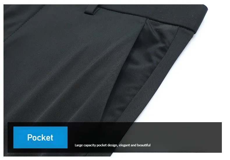 Herbst Neue Koreanische Slim-fit männer Kleid Hosen Elastische Mid-taille Nicht bügeln Anzug Hosen Kleine fuß Hosen Dünne männer Hosen – Detail 6