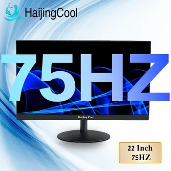 사무실 데스크탑 컴퓨터 스크린 평면 패널, 22 인치 24 인치 모니터, 75Hz LED 디스플레이, PC IPS HD, 1920x1080 VGA, HDMI 호환
