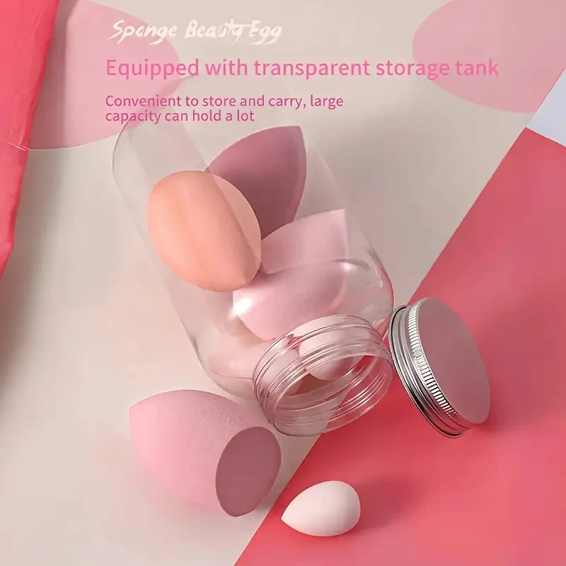 メイクアップスポンジキット14セット、ビューティースポンジミキサー、フェイシャルクロス4枚とミニメイクアップスポンジ4枚、液体に適しています。