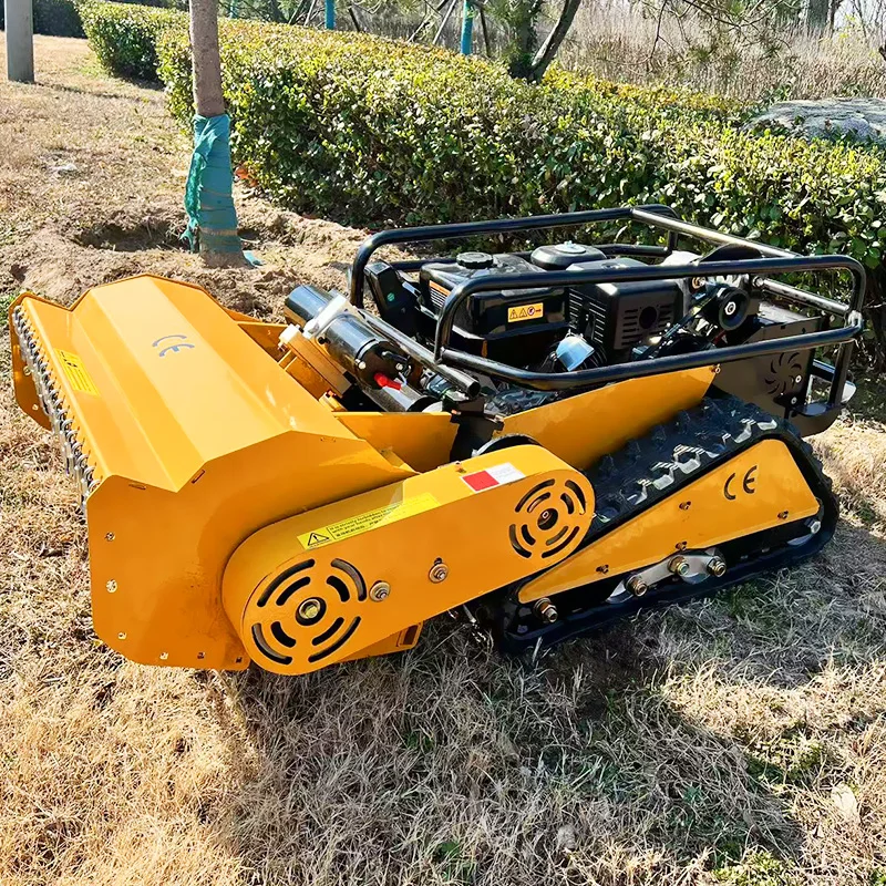 customized  CE Certified  Remote Control Lawn Mower Crawler/Wheel Type Automatic Cordless Atv Grass Cutter Machine