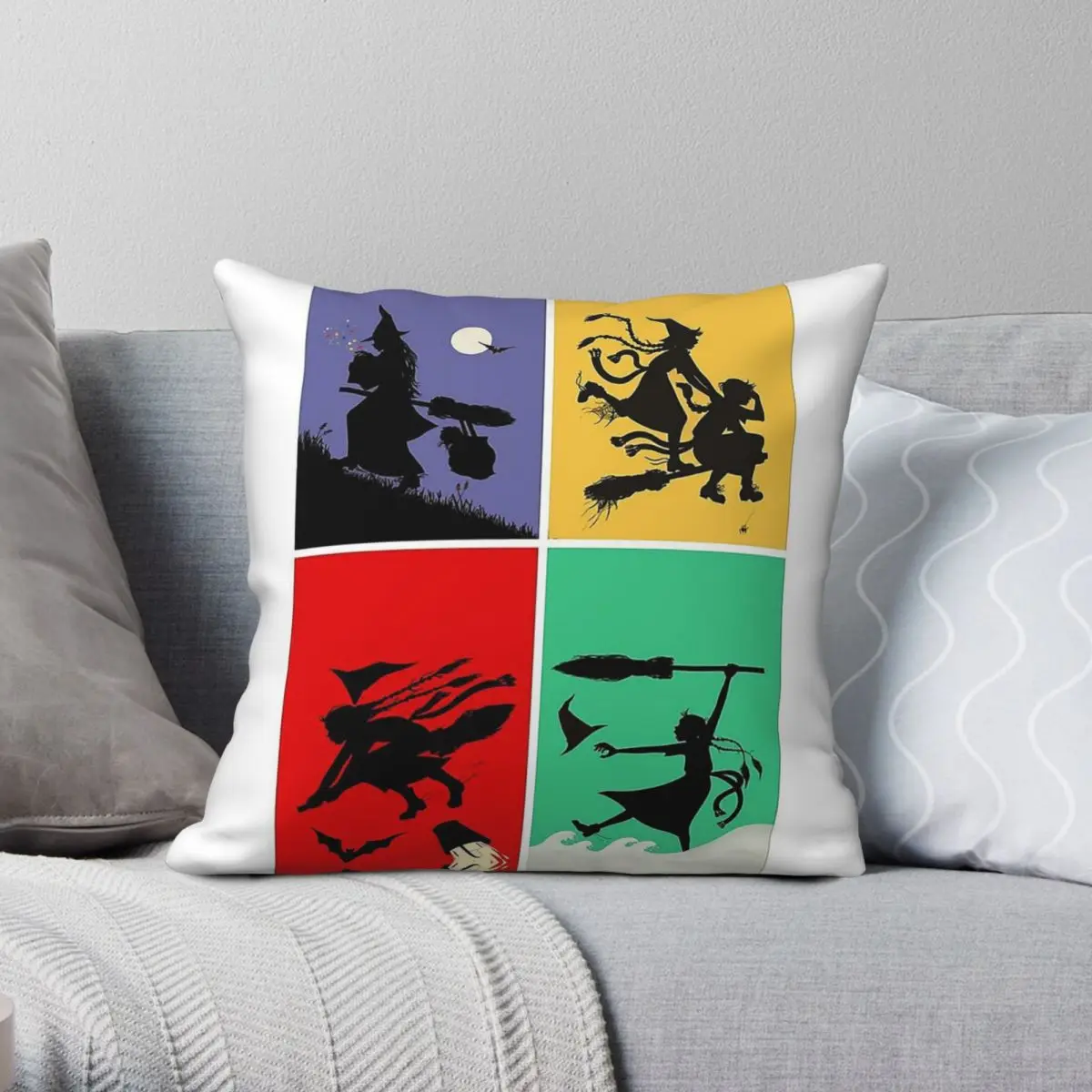 

The Worst Witch Jill Murphy Square Pillowcase Polyester Linen Velvet Creative Zip Decorative Home Cushion Cover