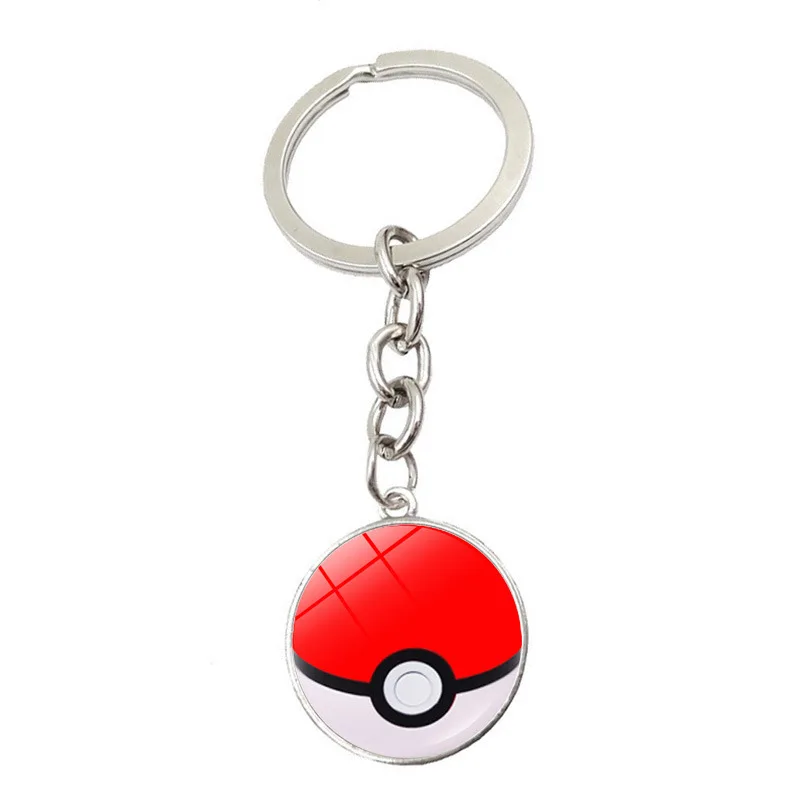 Anime Pokemon Figure Pokeball Pikachu Elf Ball Keychain Pendant Pocket Monster Model Toys Kids Birthday Gifts