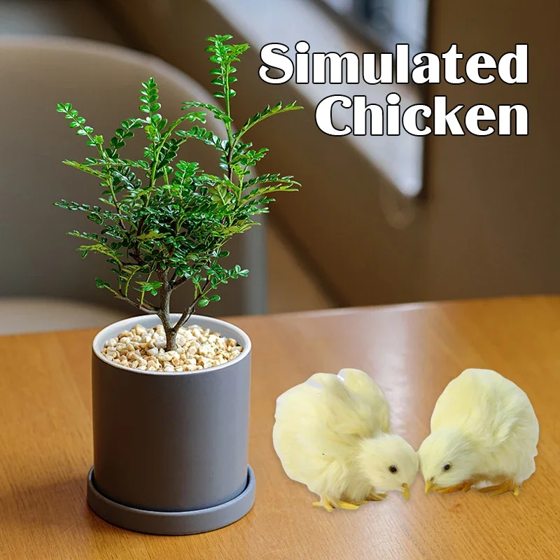 

5Pcs Realistic Fake Easter Chicks Decor Baby Chicken Figurine for Home Easter Photo Props Photography Decoration