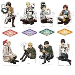 Shingeki no Kyojin Acrylic Stand Toy Mikasa Erwin Smith Hange Zoe Armin Eren Model Doll Action Figure Doll Toy Exhibition Gift